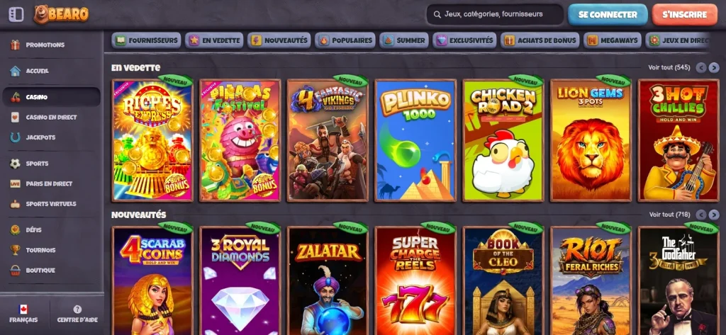 Casino en ligne canada